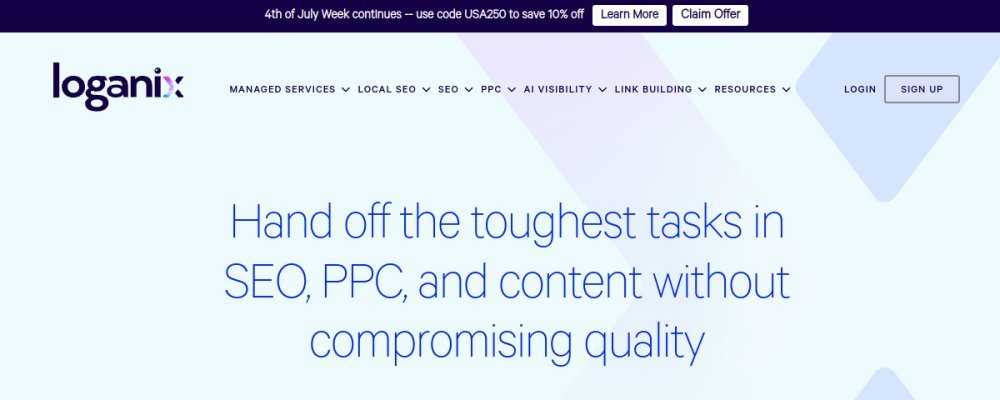 Loganix homepage