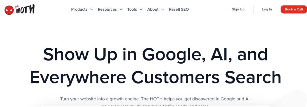 The HOTH homepage