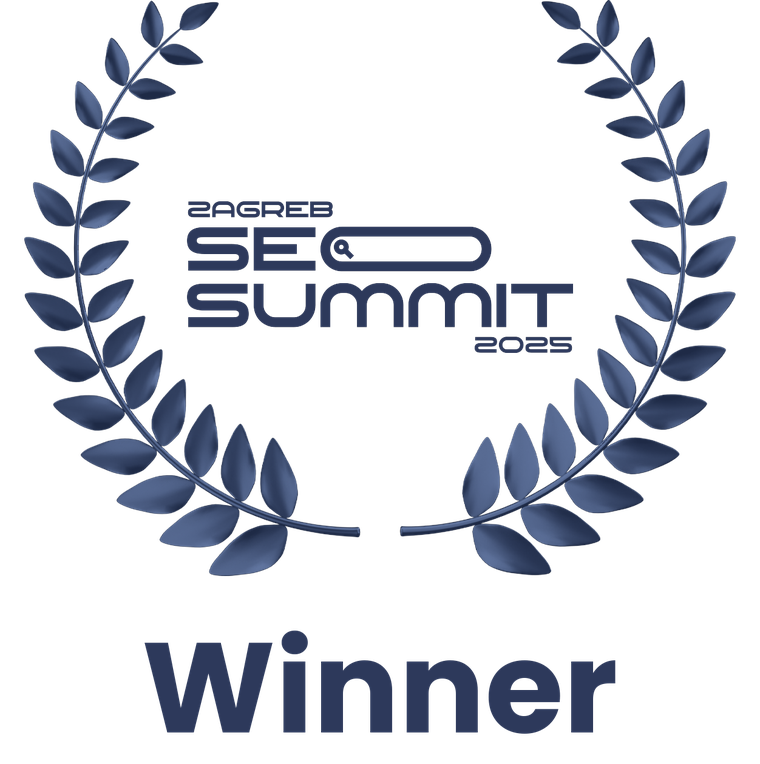 Zagreb SEO Summit 2025 award winner badge for Best Backlinking Campaign